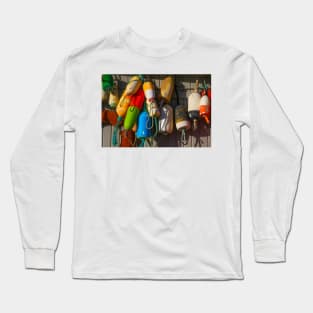 Old Colorful Fishing Bouys Long Sleeve T-Shirt